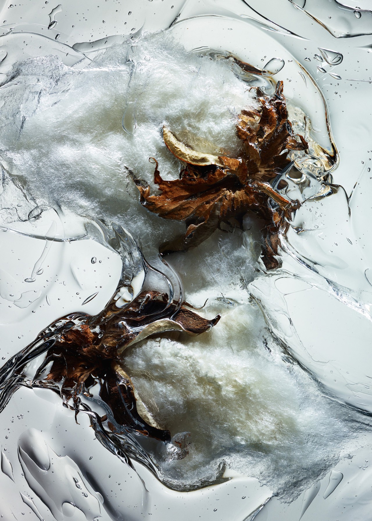 Cotton slime texture fabric by Nicholas Alan Cope