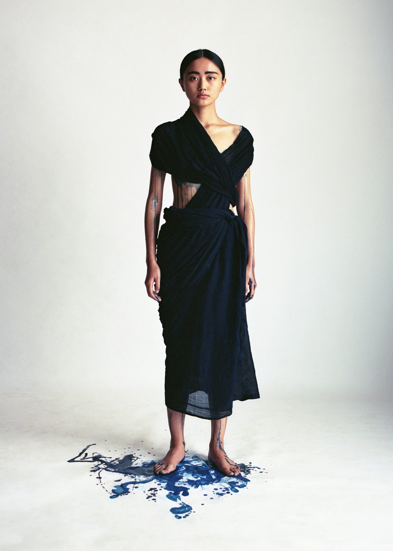 A model wears clothing by Naushad Ali in India by Ashish Shah