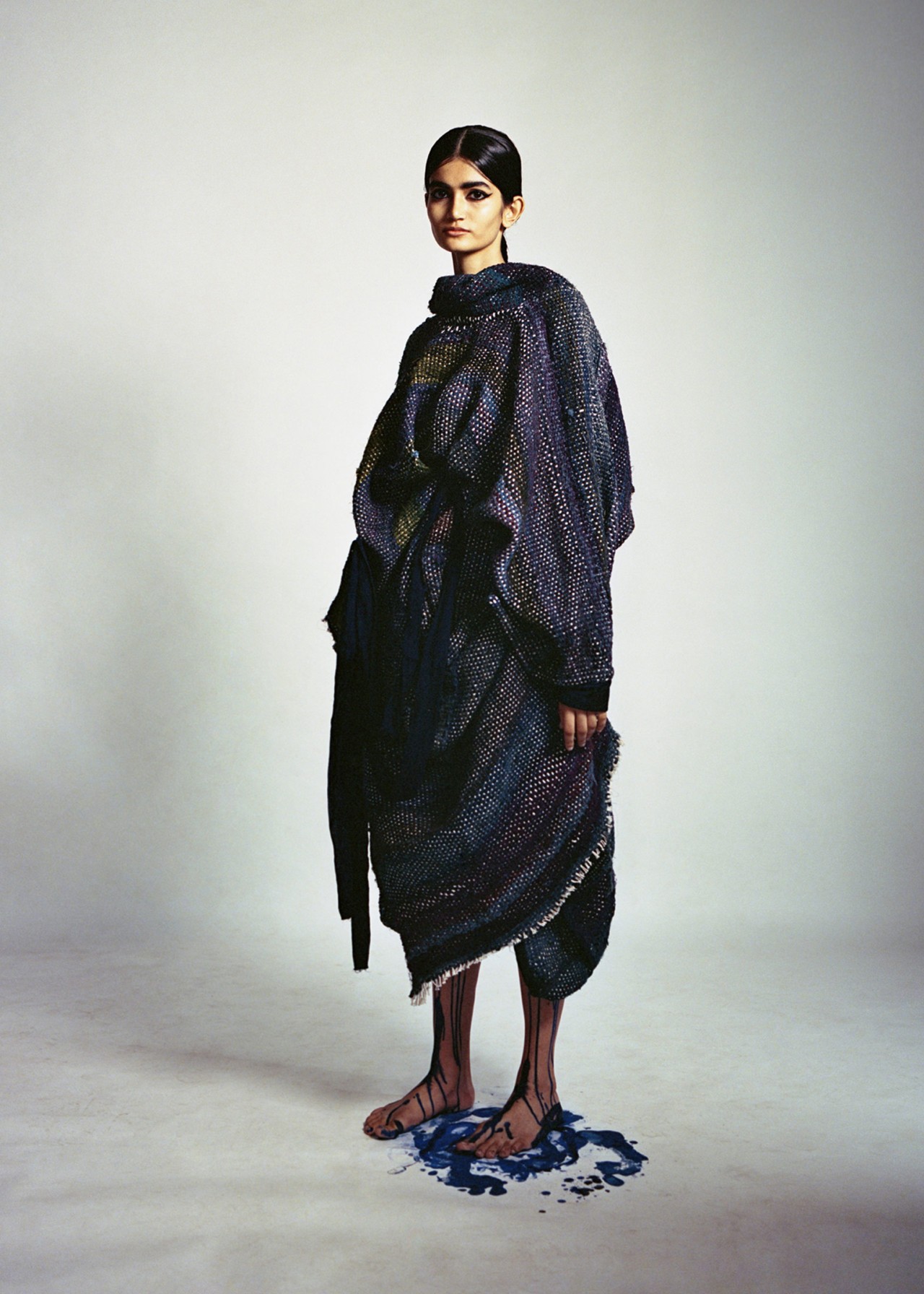 A model wears clothing by Naushad Ali in India by Ashish Shah