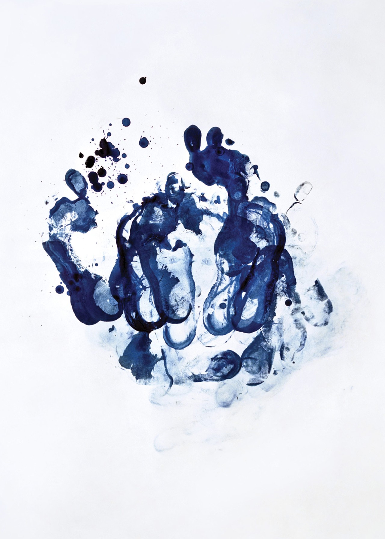 Footprints of indigo dye by Ashish Shah