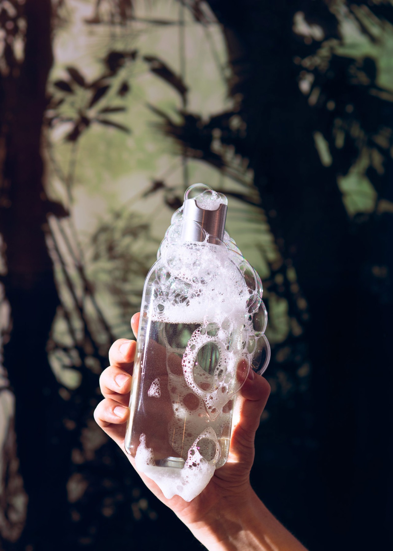 Bottle of soap representing palm oil by Thomas Albdorf