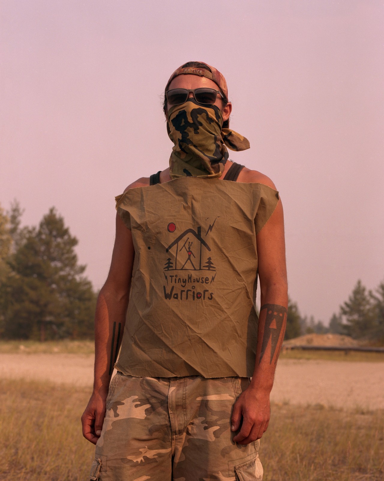 Tinyhouse Warriors protestor portrait by Ryan Shorosky