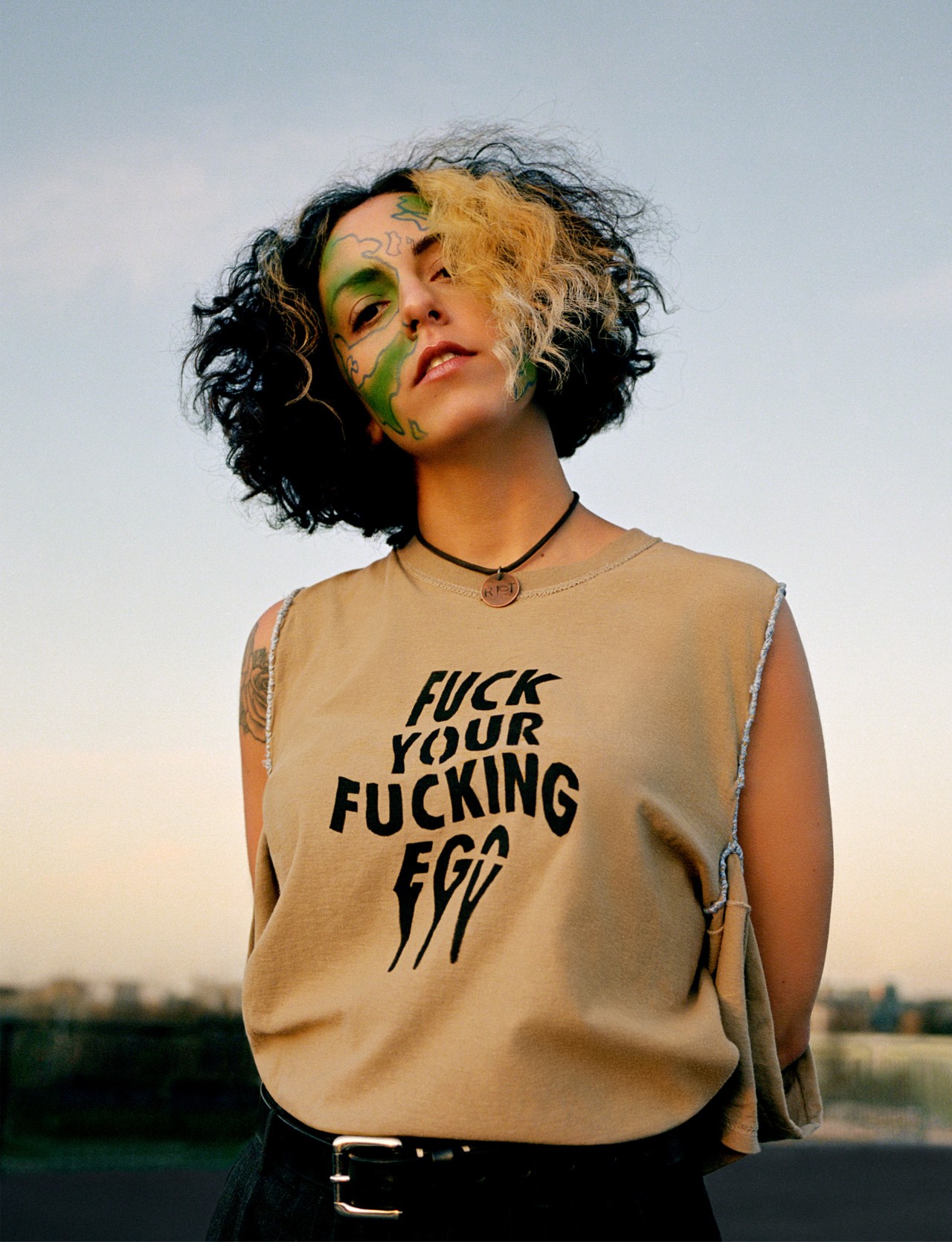 Extinction Rebellion youth protester portrait by Ben Toms