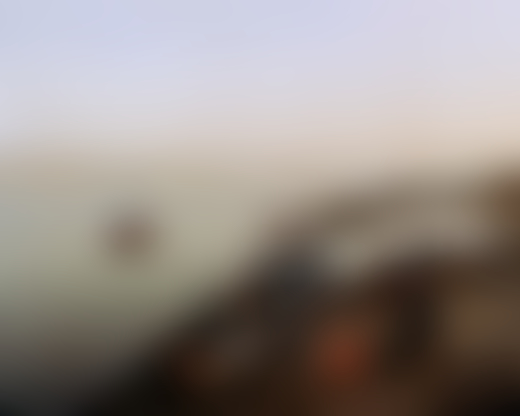 People along the Ganges River in India by Ashish Shah