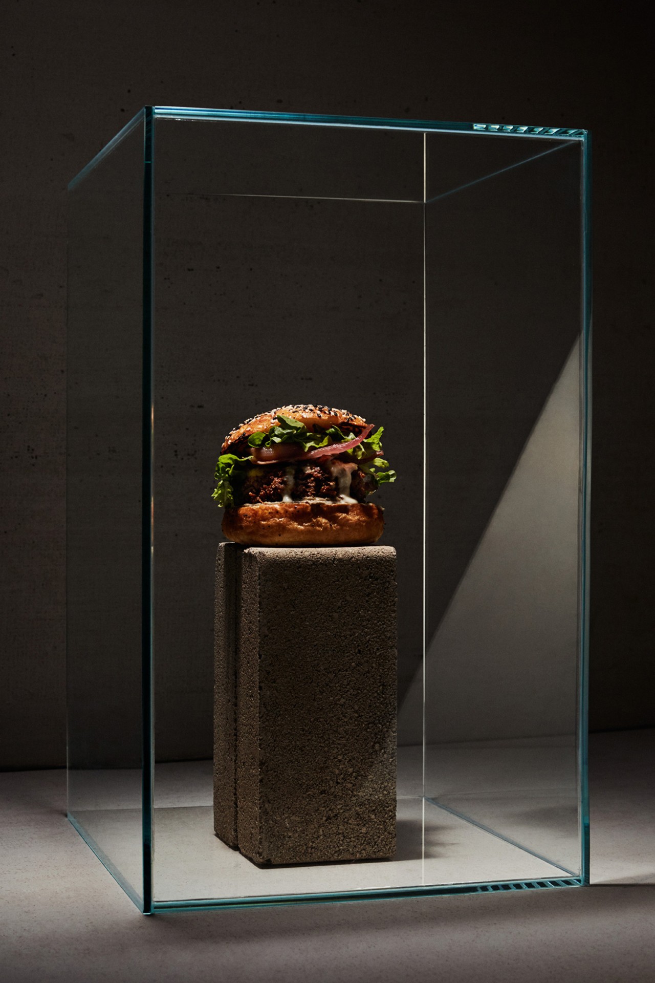 Impossible Burger still life by Pippa Drummond