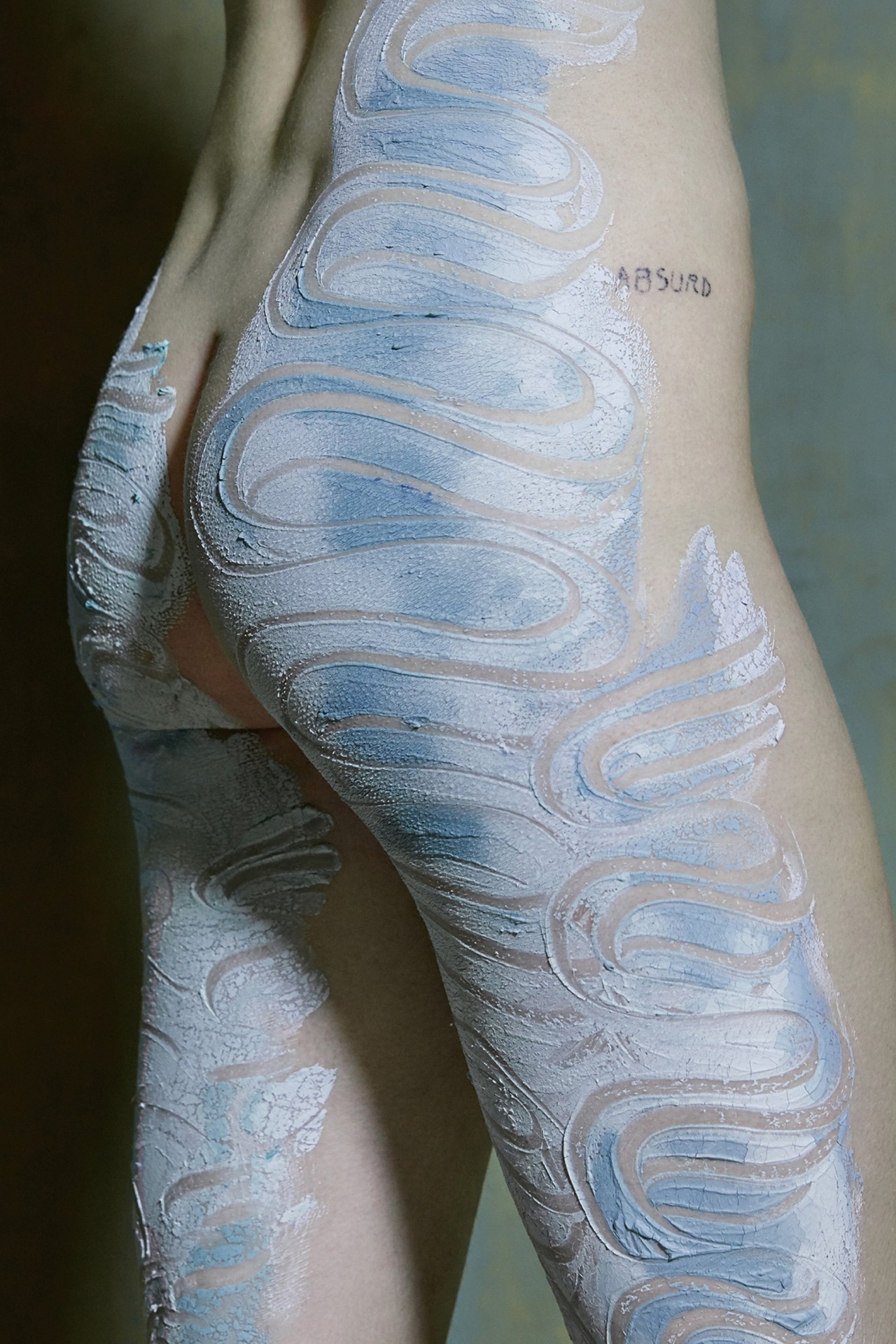 Model with paint by Alexandra Von Fuerst