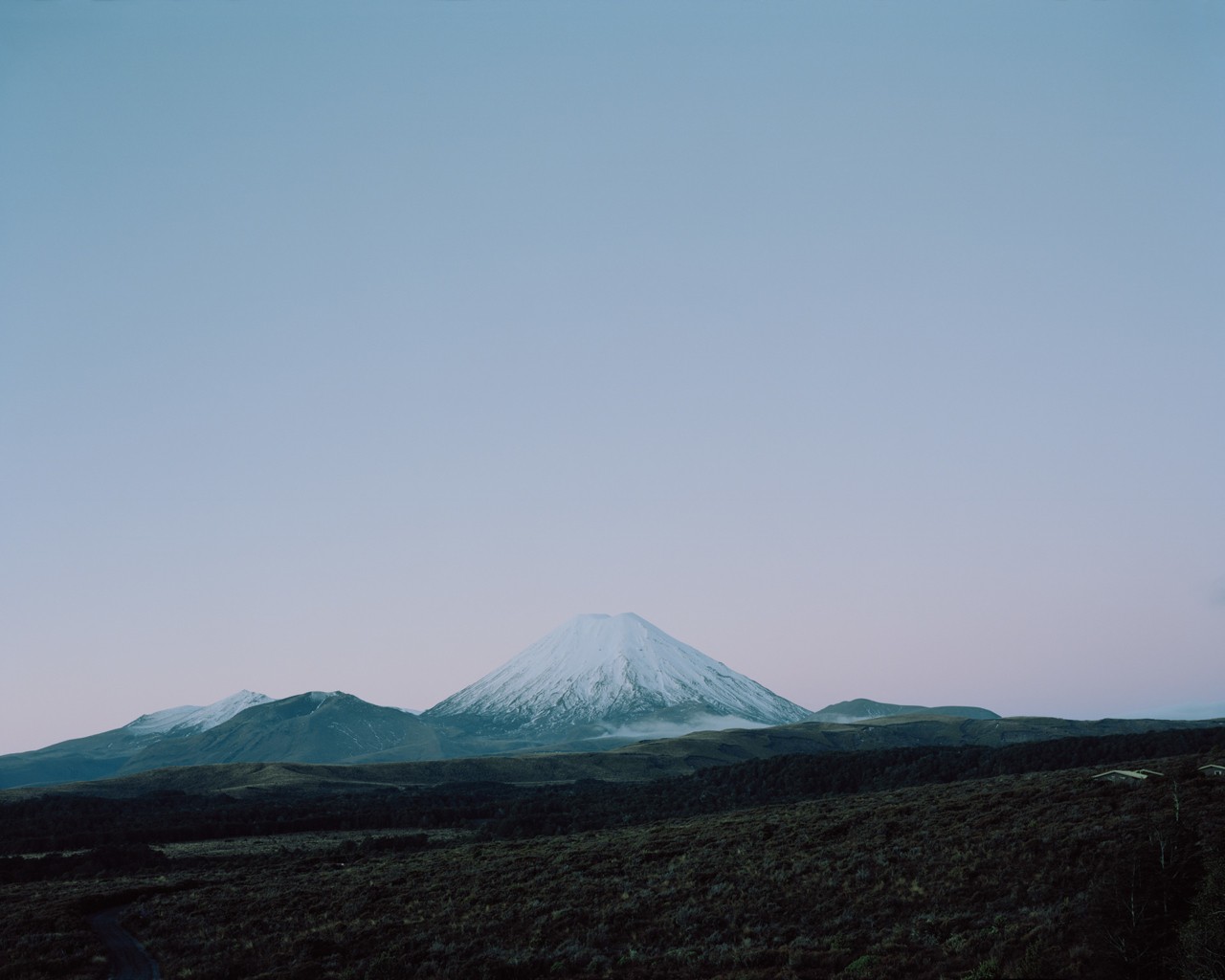 Mountain with snow landscape by Derek Henderson