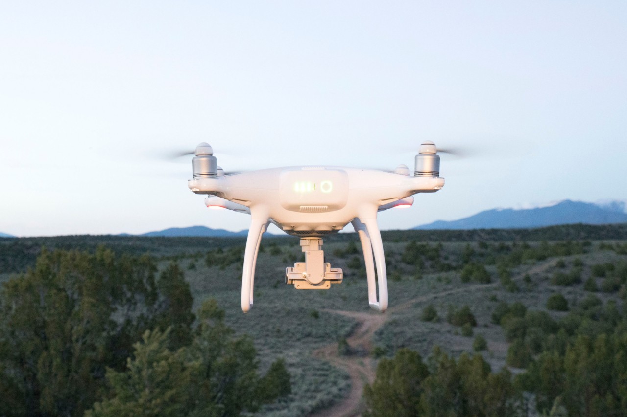 Drone in the sky photography