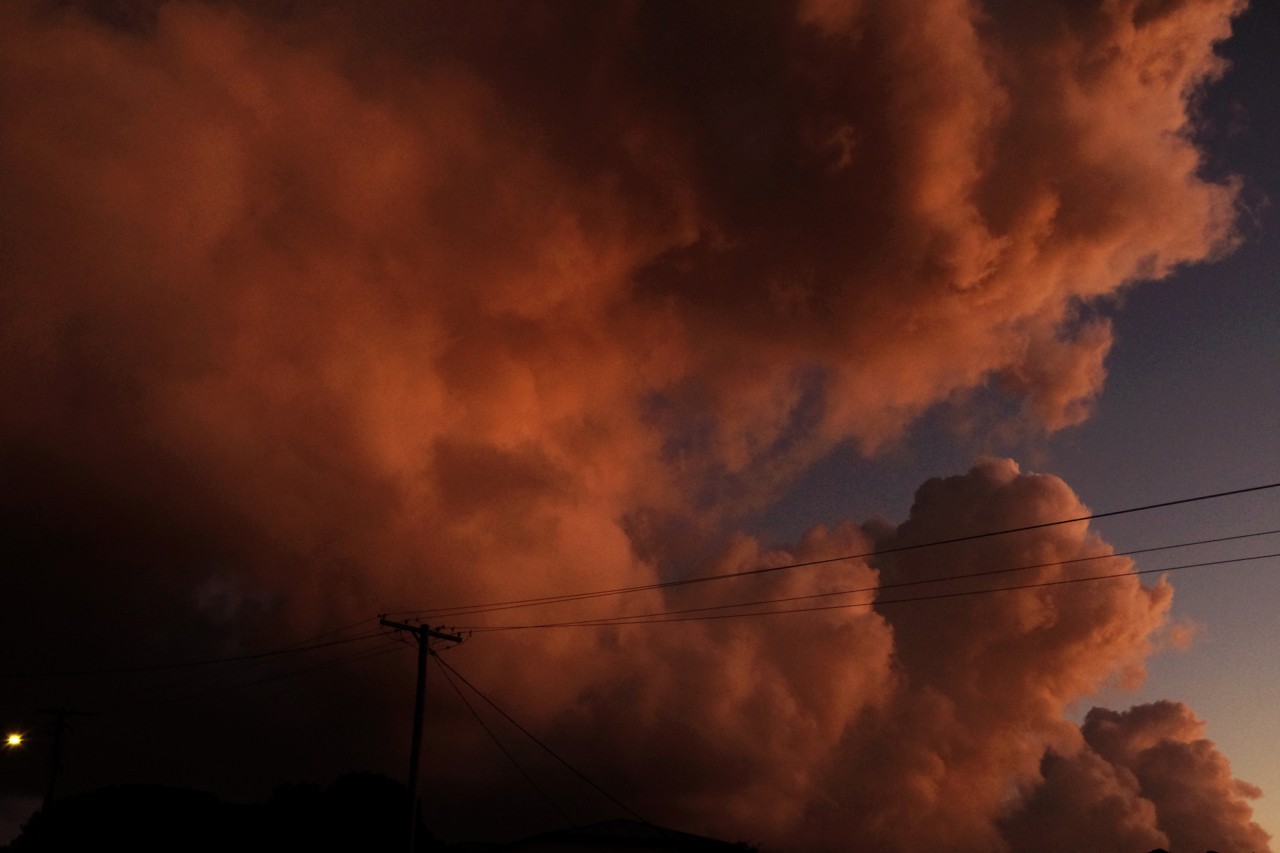 Australia fire storm clouds by Tim Georgeson