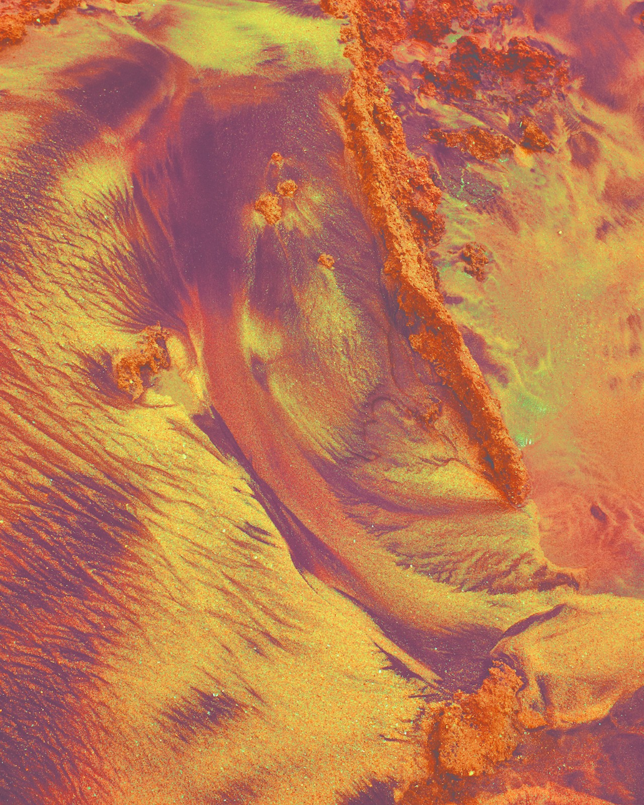Multicolored sand in Mazunte Mexico by Alexandra von Fuerst