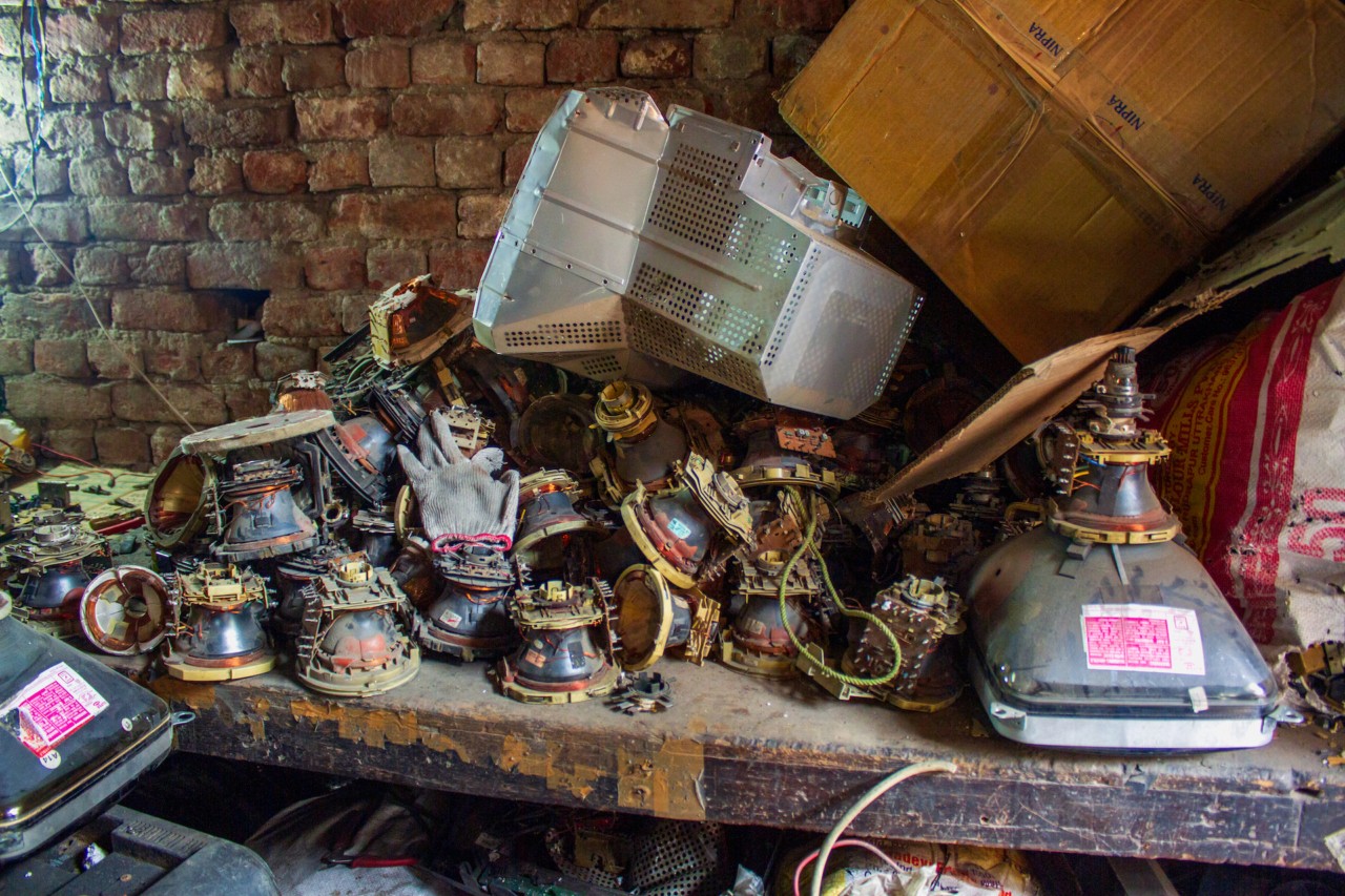 Television Parts, Mustafabad Market (Delhi, India), 2015, from the series Technology Time (2011–ongoing) by Julia Christensen