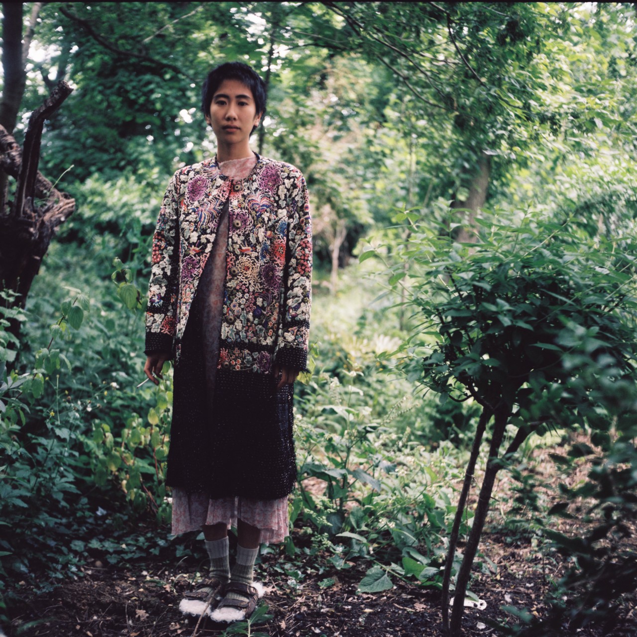 By Walid fashion model in forest