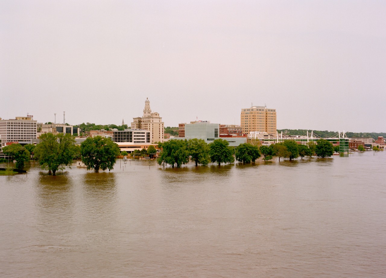 Flooded Davenport, Iowa by Ryan Plett