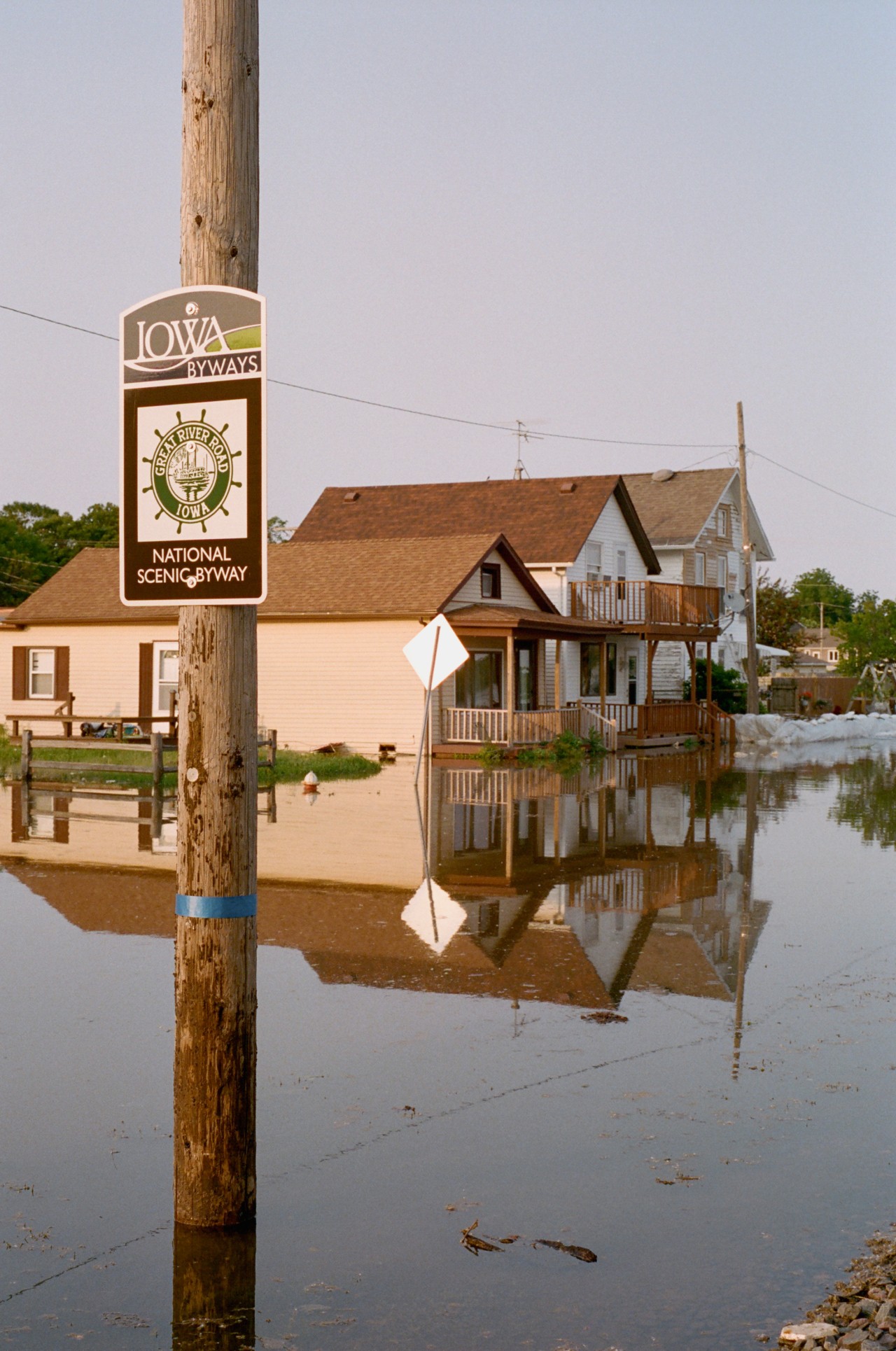 Flooded Iowa homes by Ryan Plett