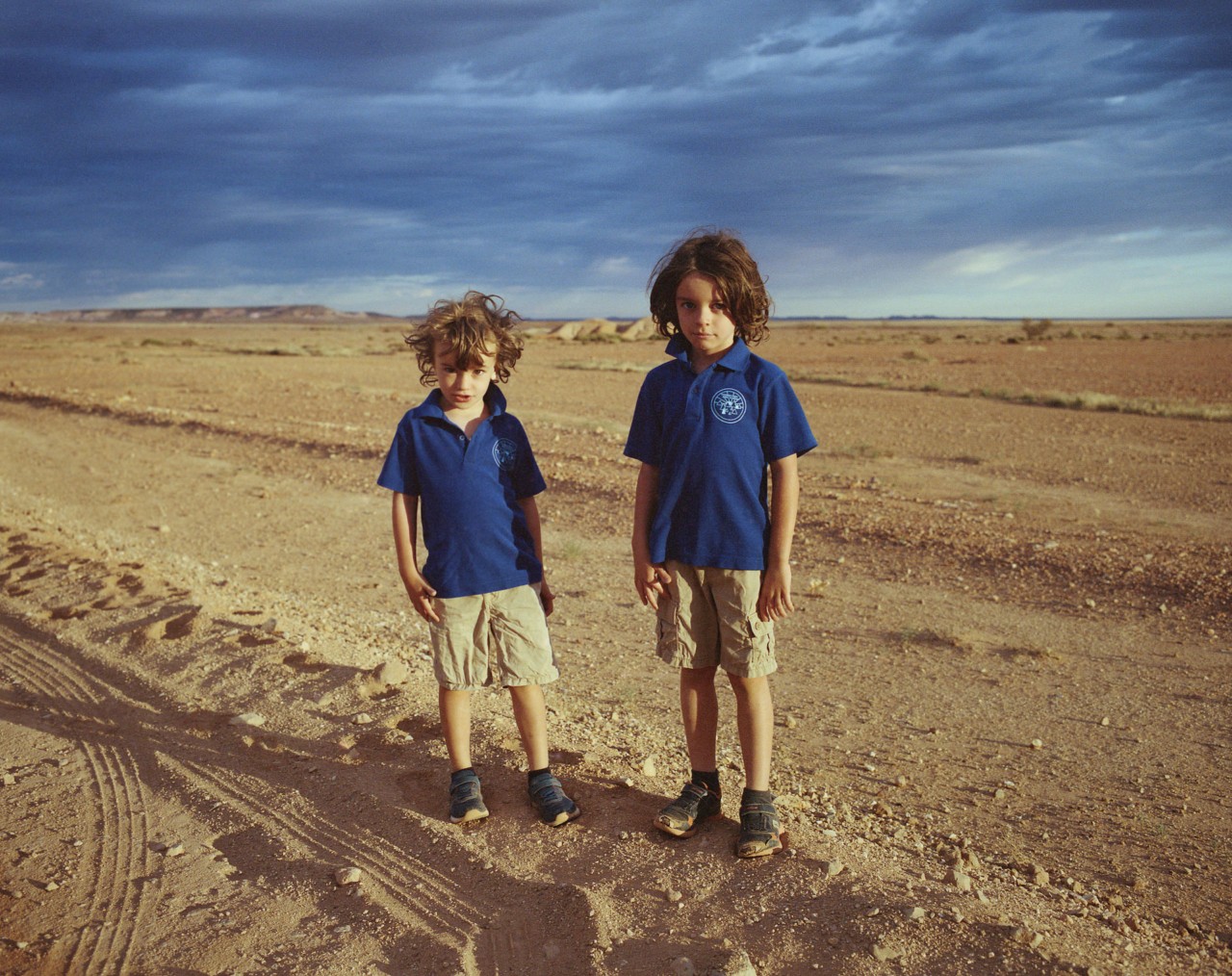 Coober Pedy children by Alex Lockett