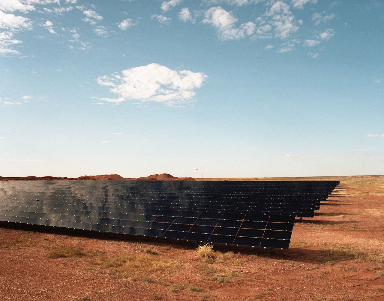 Coober Pedy solar panels by Alex Lockett
