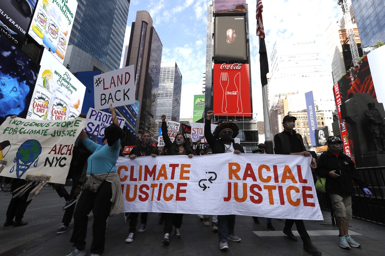 Climate And Racial Justice Rally In New York City
