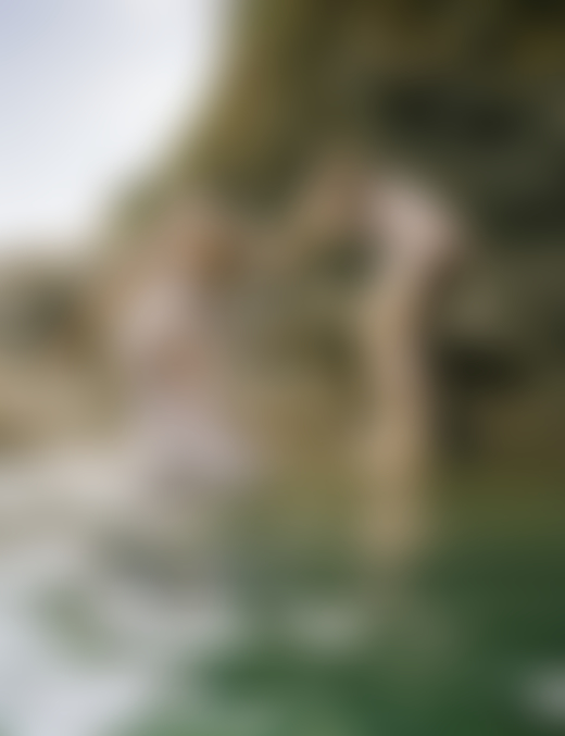 Models swimming in Cornwall by Ben Toms