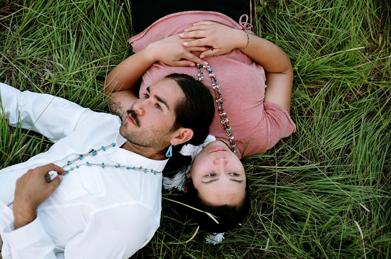 Evan Benally Atwood and Kayla Atwood portrait