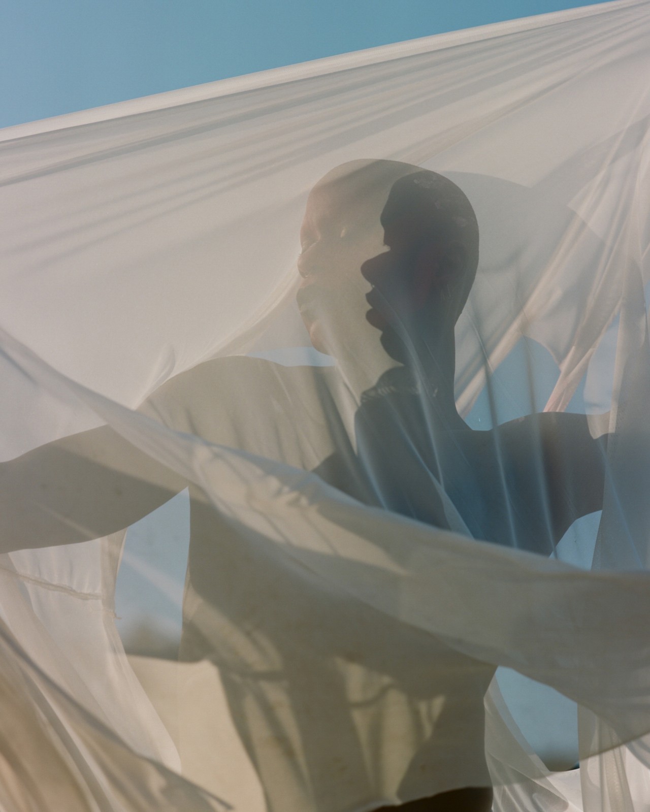 Performance artist DVVSK in nature by Daniel Jack Lyons