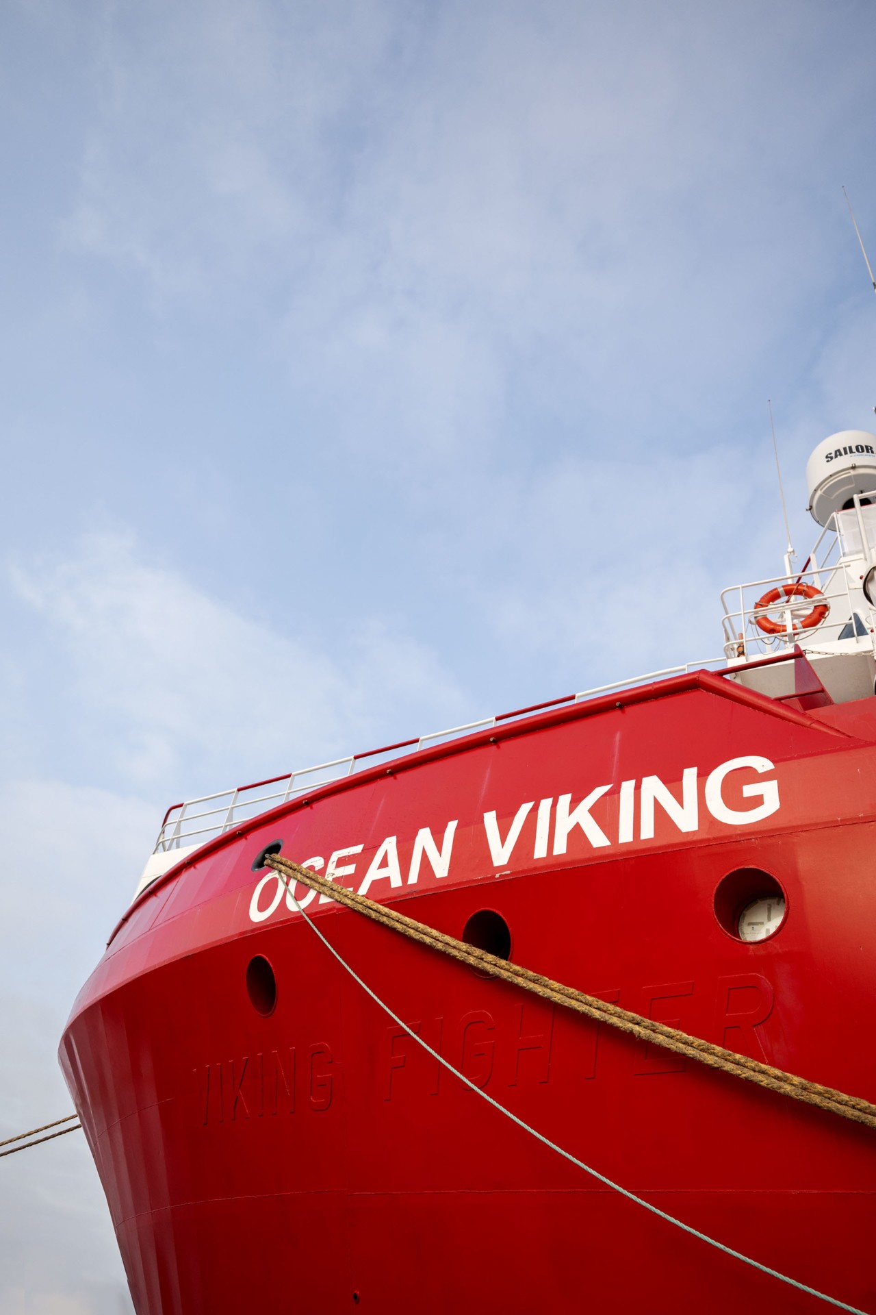 Ocean Viking ship Blue cargo shipment by Alessia Rollo