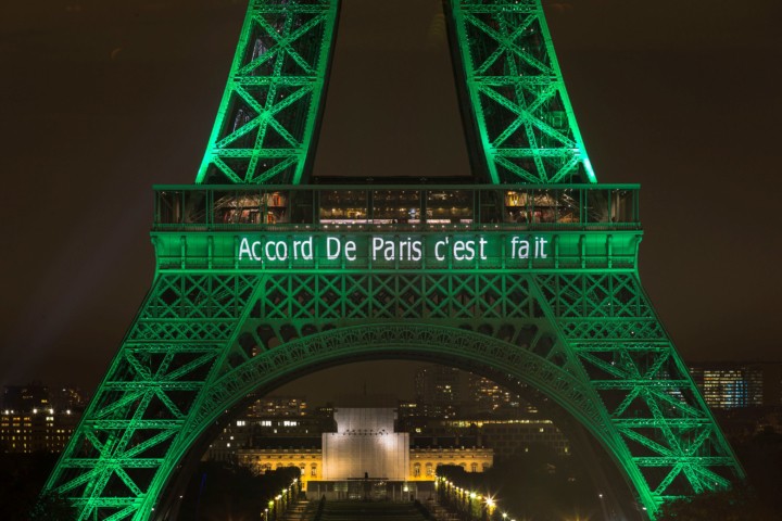 Paris Climate Agreement/Eiffel Tower