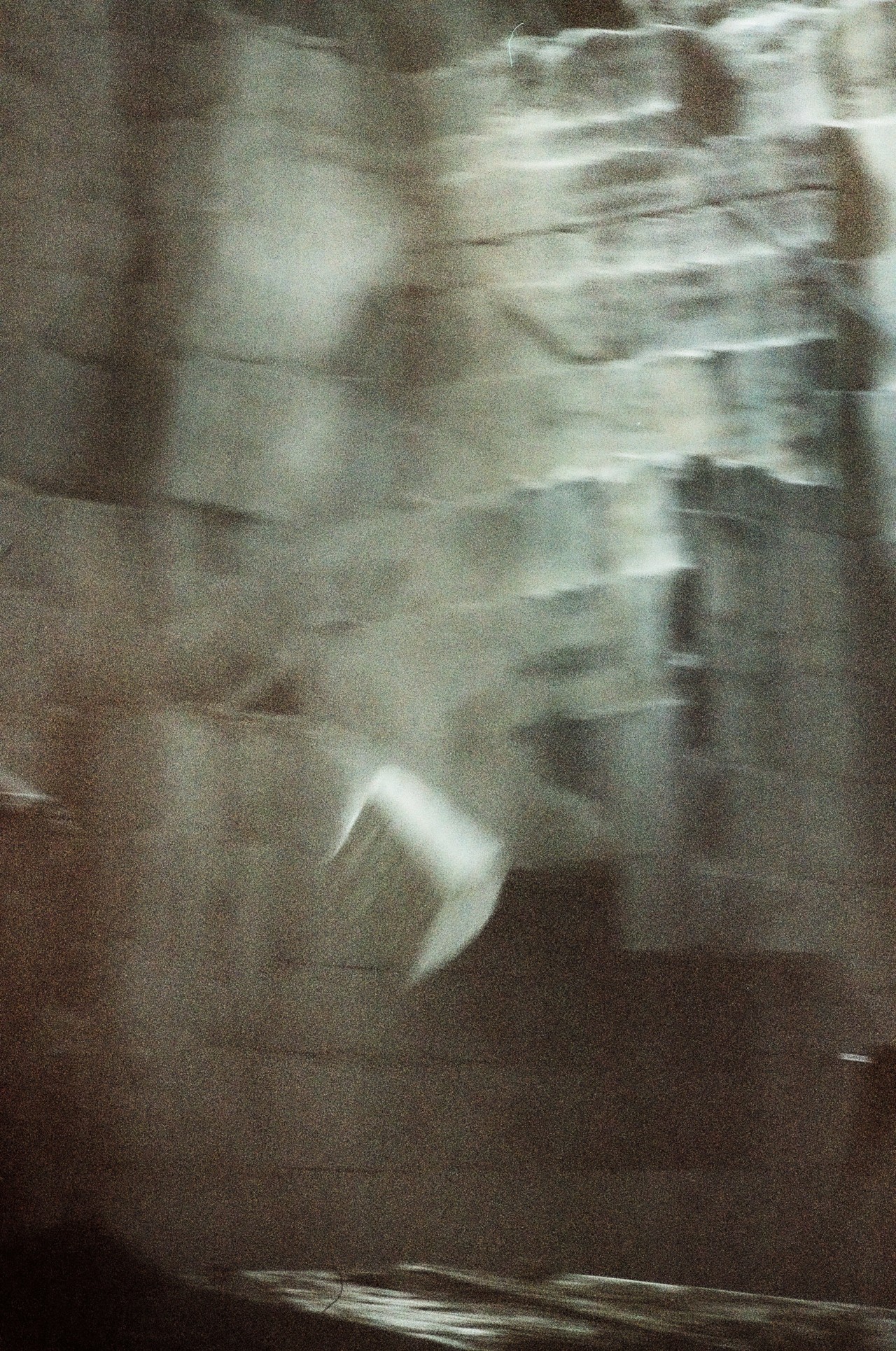 Rock falling in marble rock quarry in abandoned American monument by Jeremy Everett