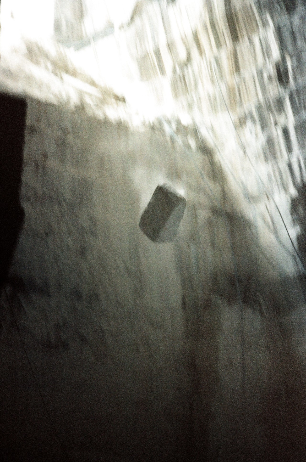 Rock falling in marble rock quarry in abandoned American monument by Jeremy Everett