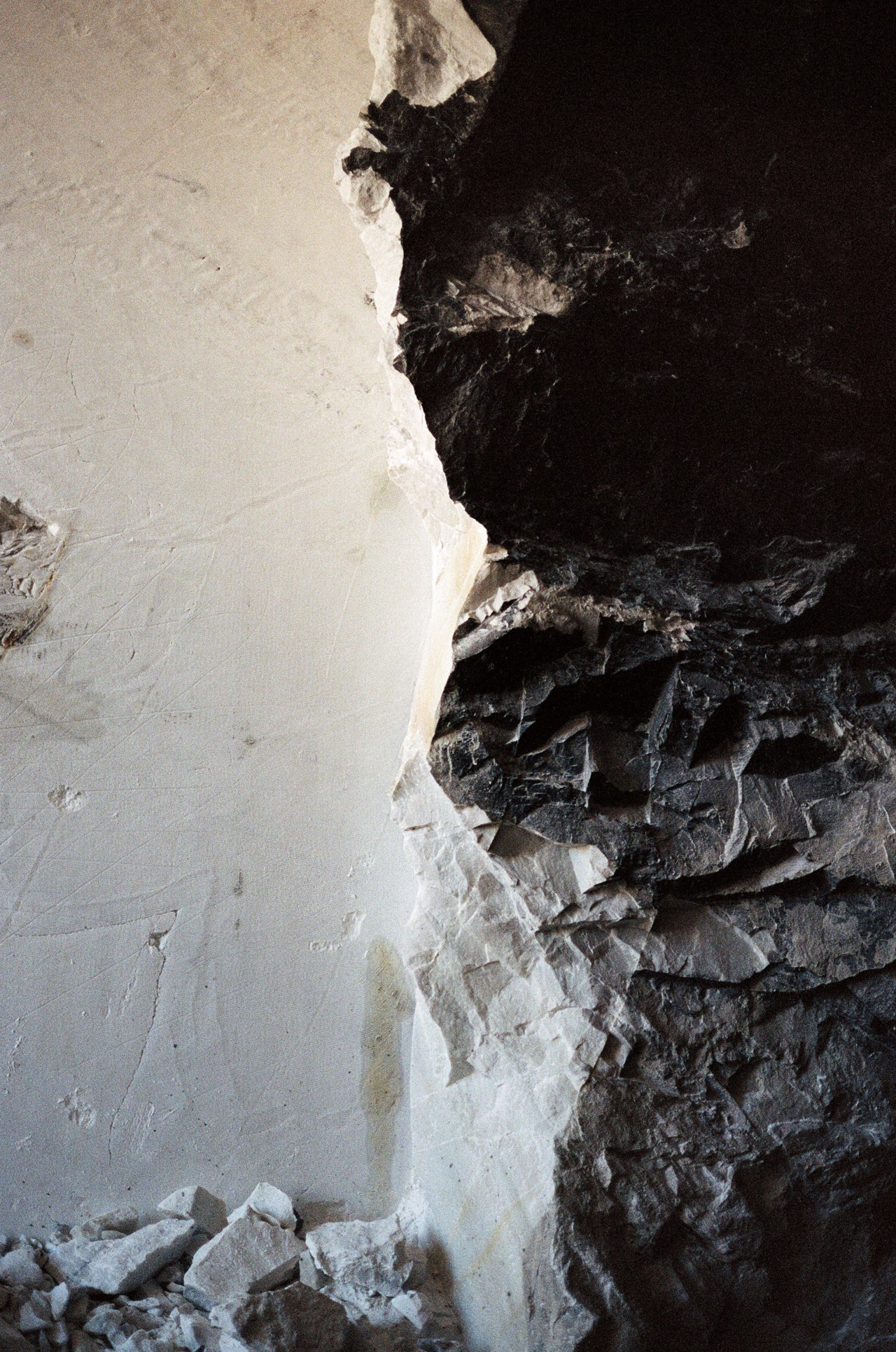 Marble rock quarry in abandoned American monument by Jeremy Everett