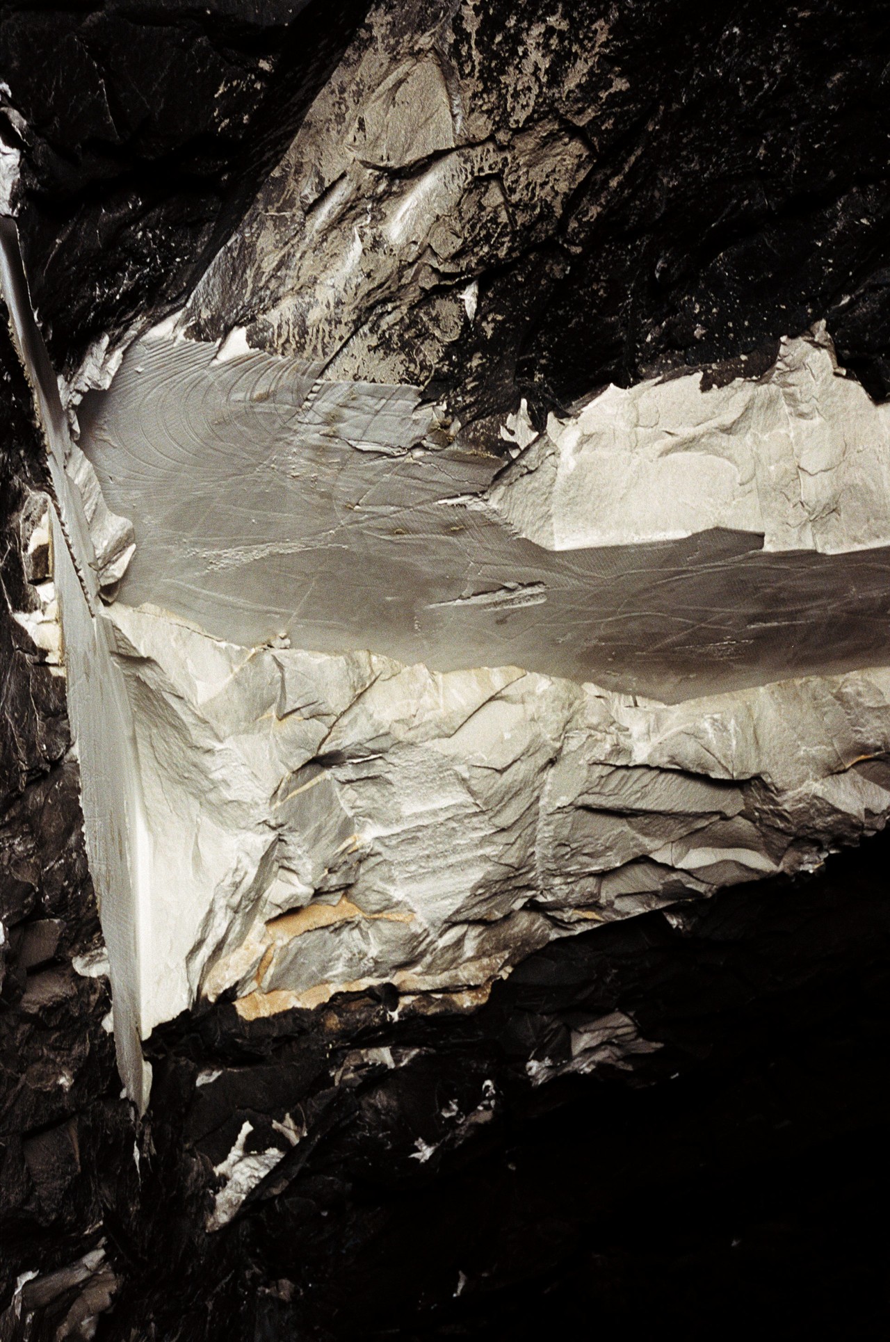 Marble rock quarry in abandoned American monument by Jeremy Everett