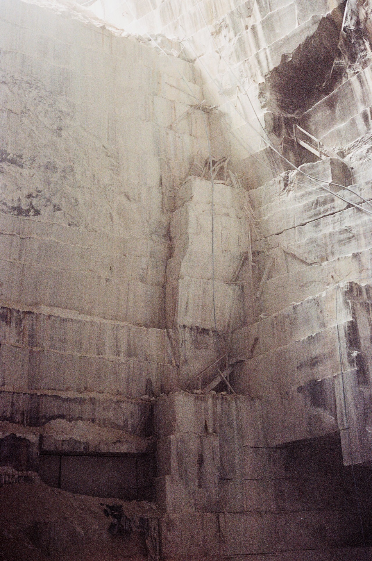 Marble rock quarry in abandoned American monument by Jeremy Everett