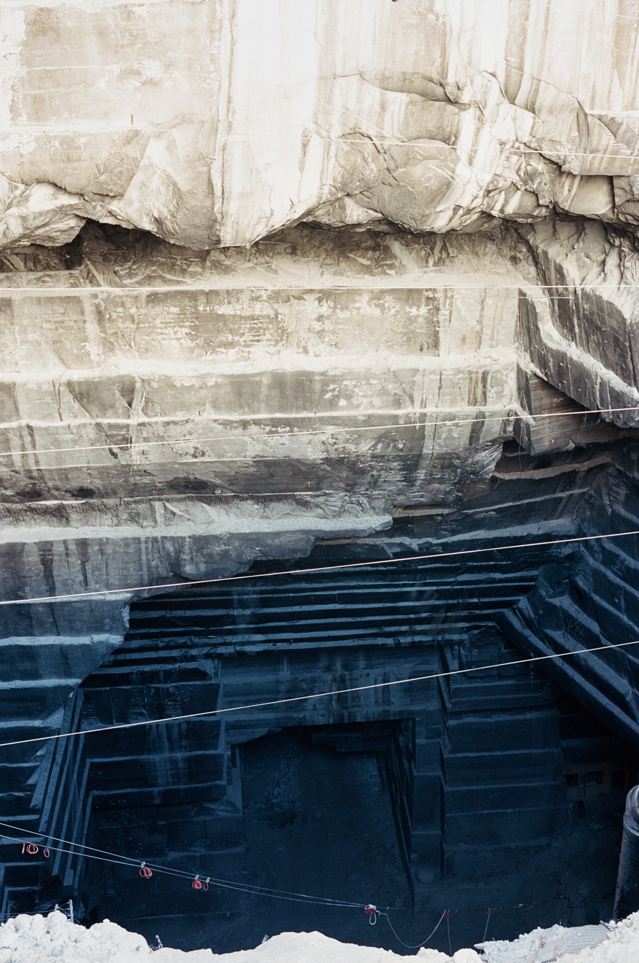 Marble rock quarry in abandoned American monument by Jeremy Everett