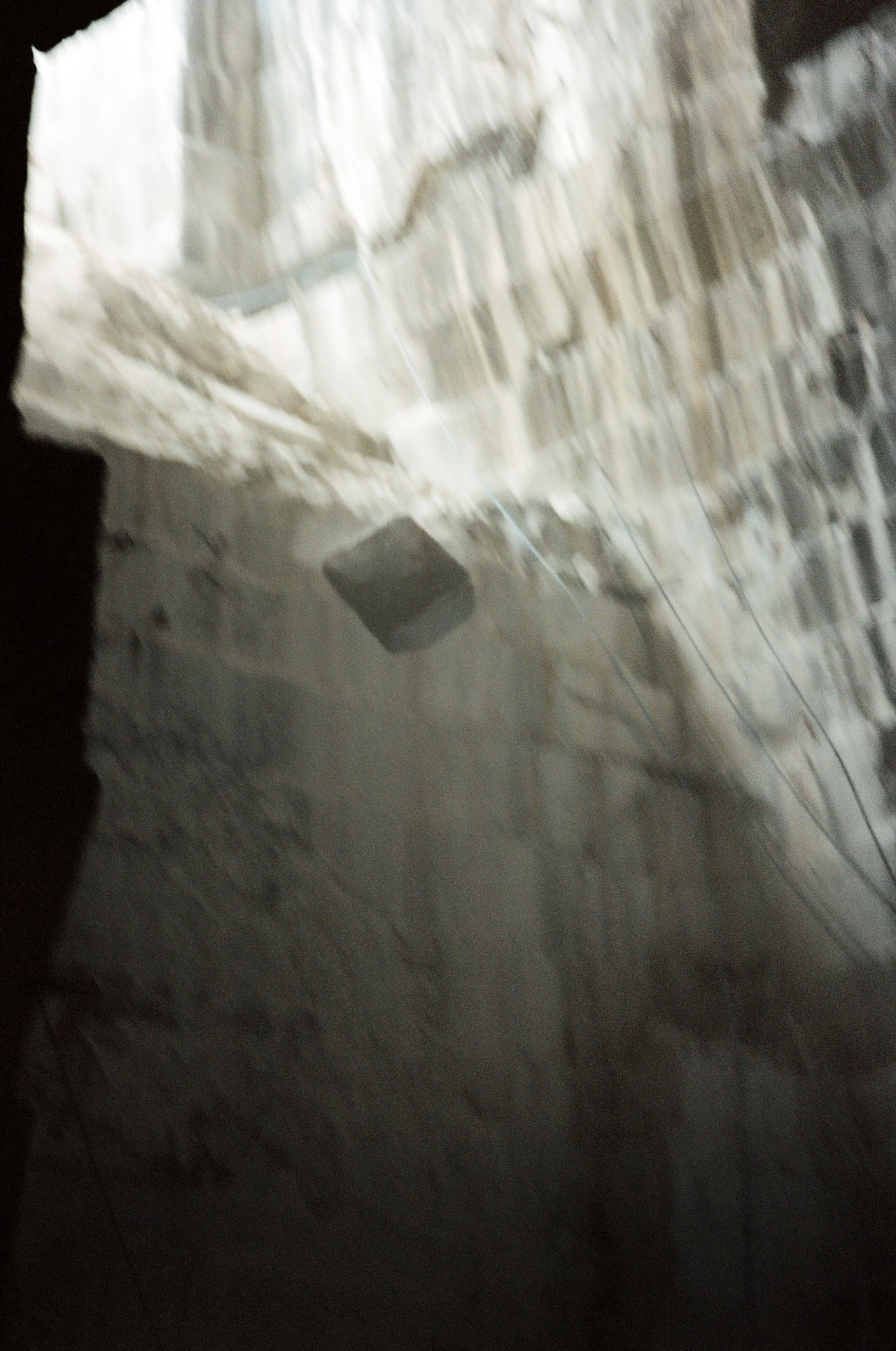 Rock falling in marble rock quarry in abandoned American monument by Jeremy Everett