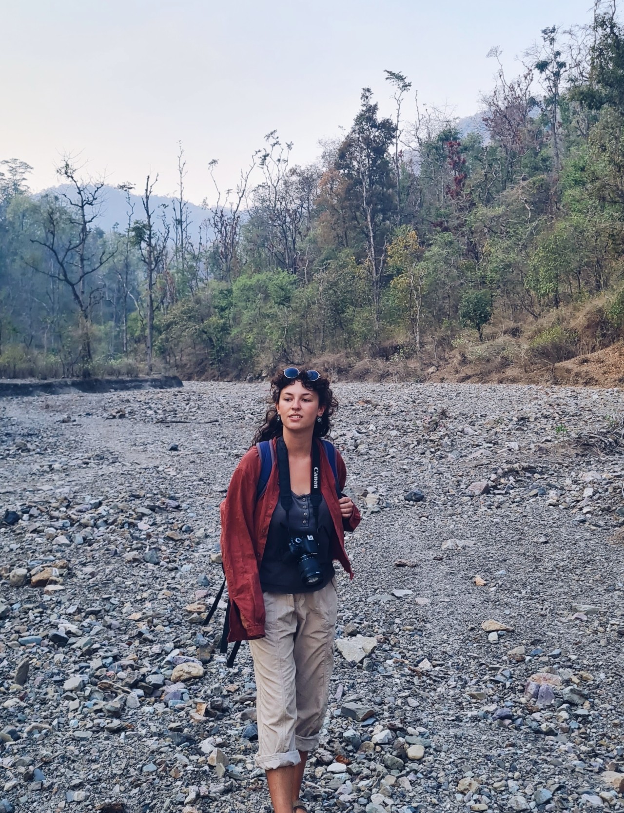 Talia Woodin out in nature