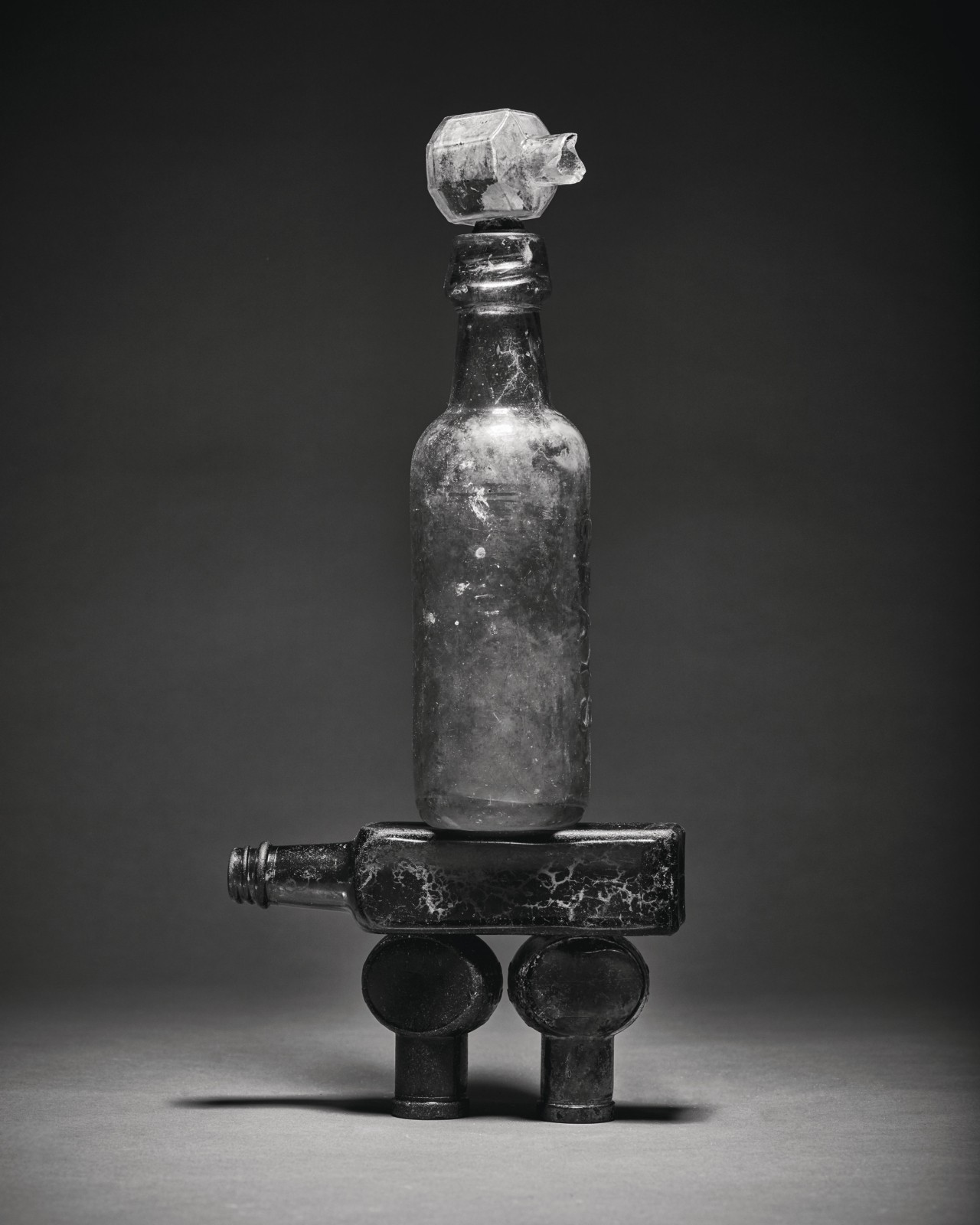 Wine bottle still life