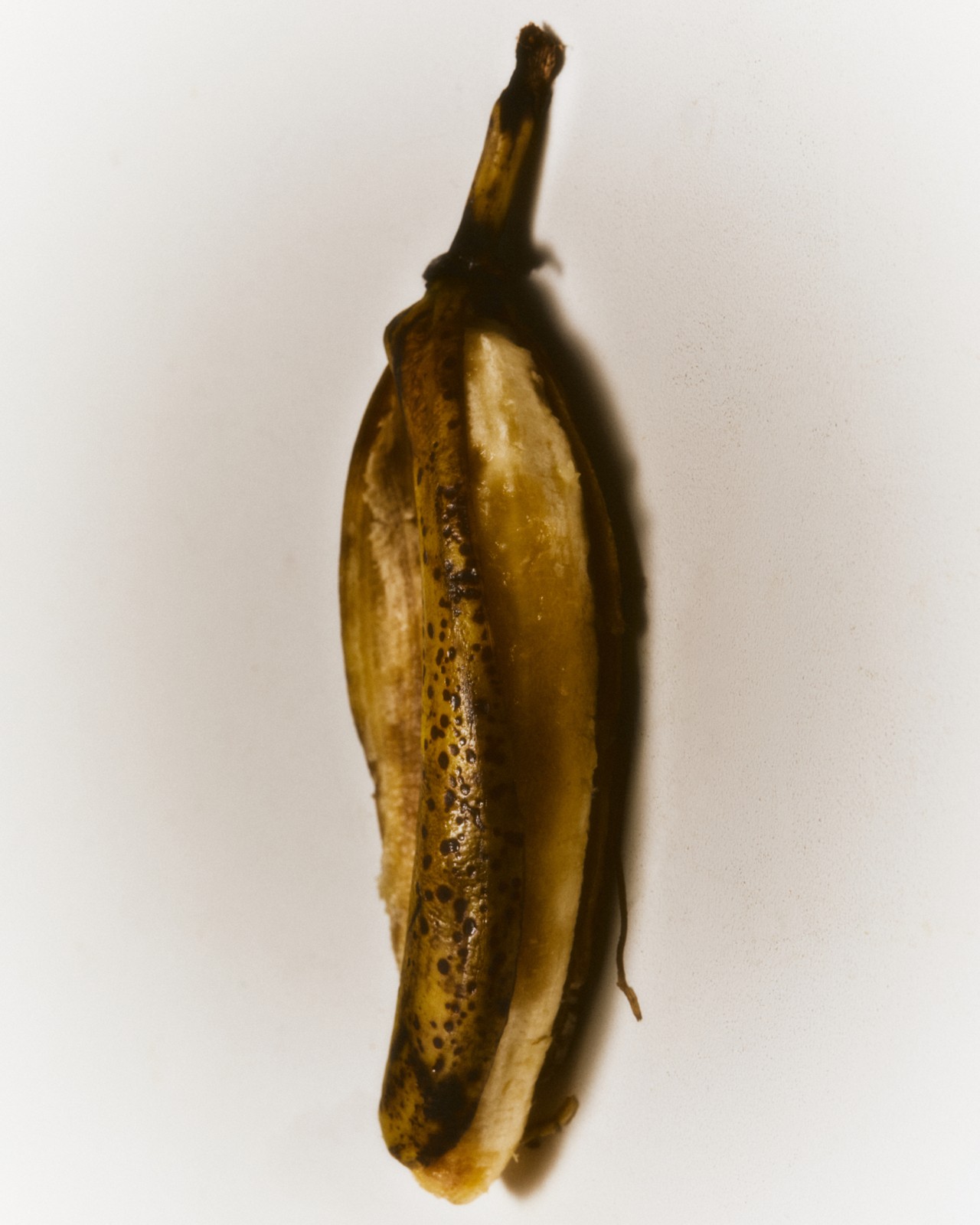 Overripe banana skin