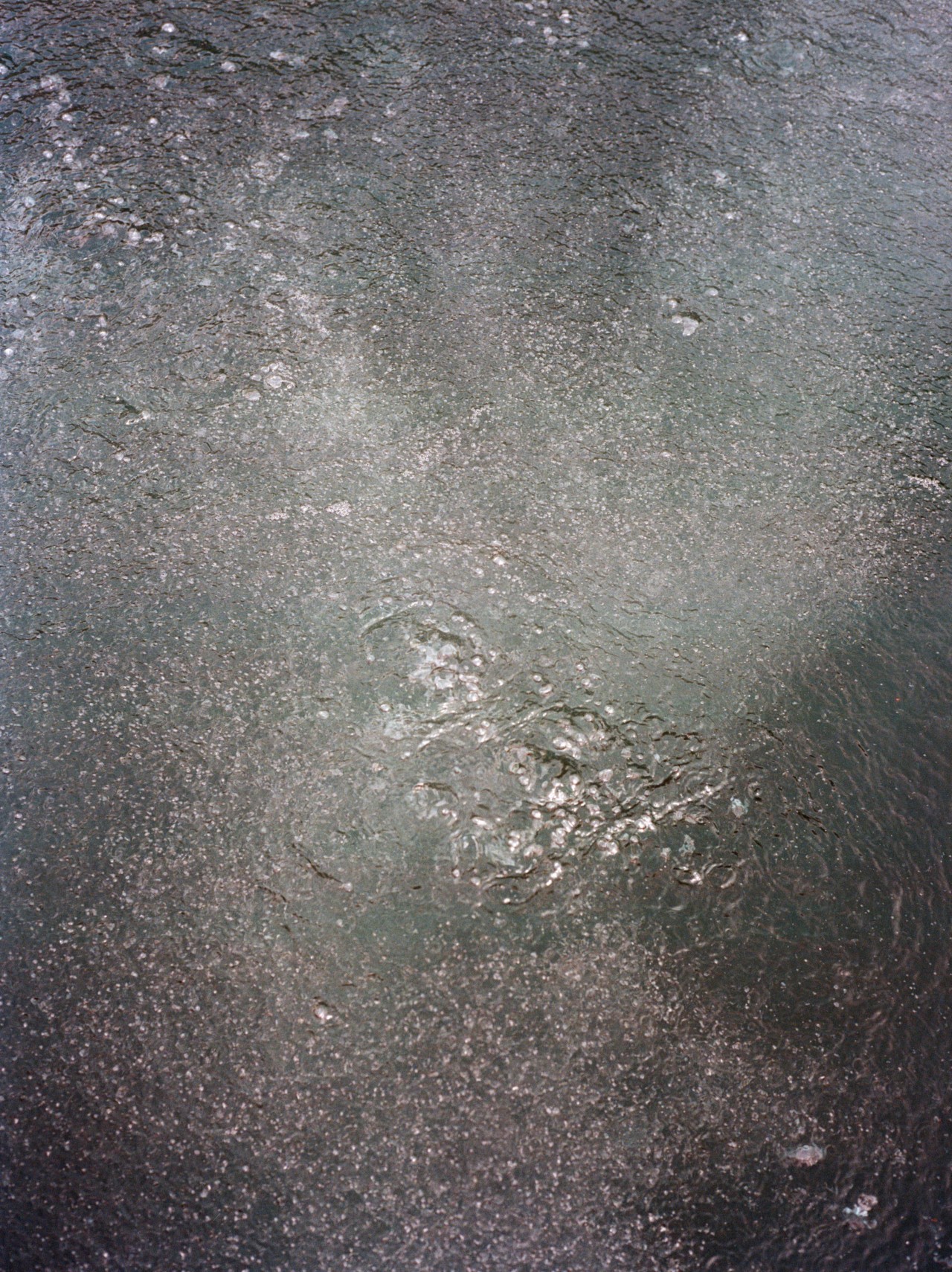 Wet cement.