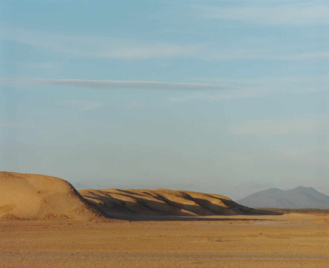 Small sand hills in the La Guajira desert.