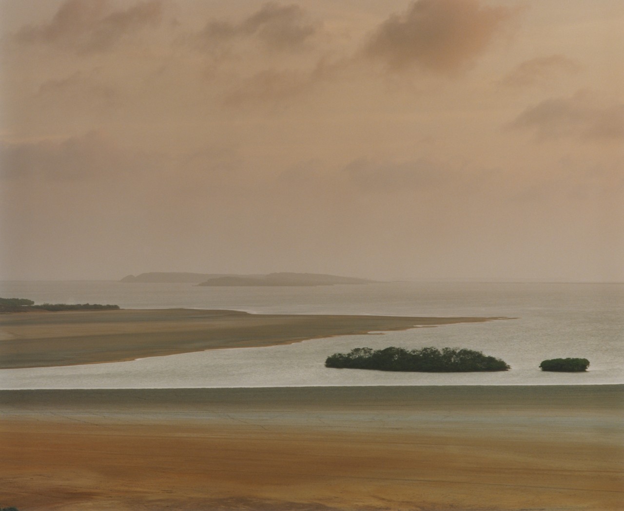 The ocean meets the sand in La Guajira.