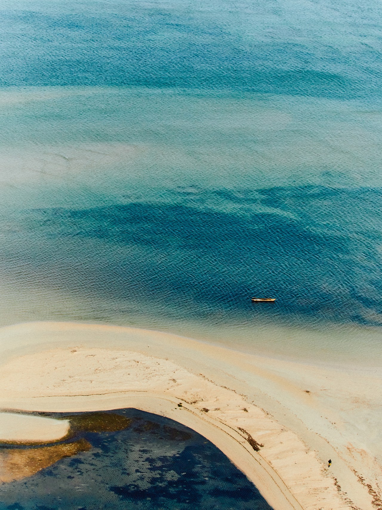 The sand meets the water in the island nation of Madagascar.