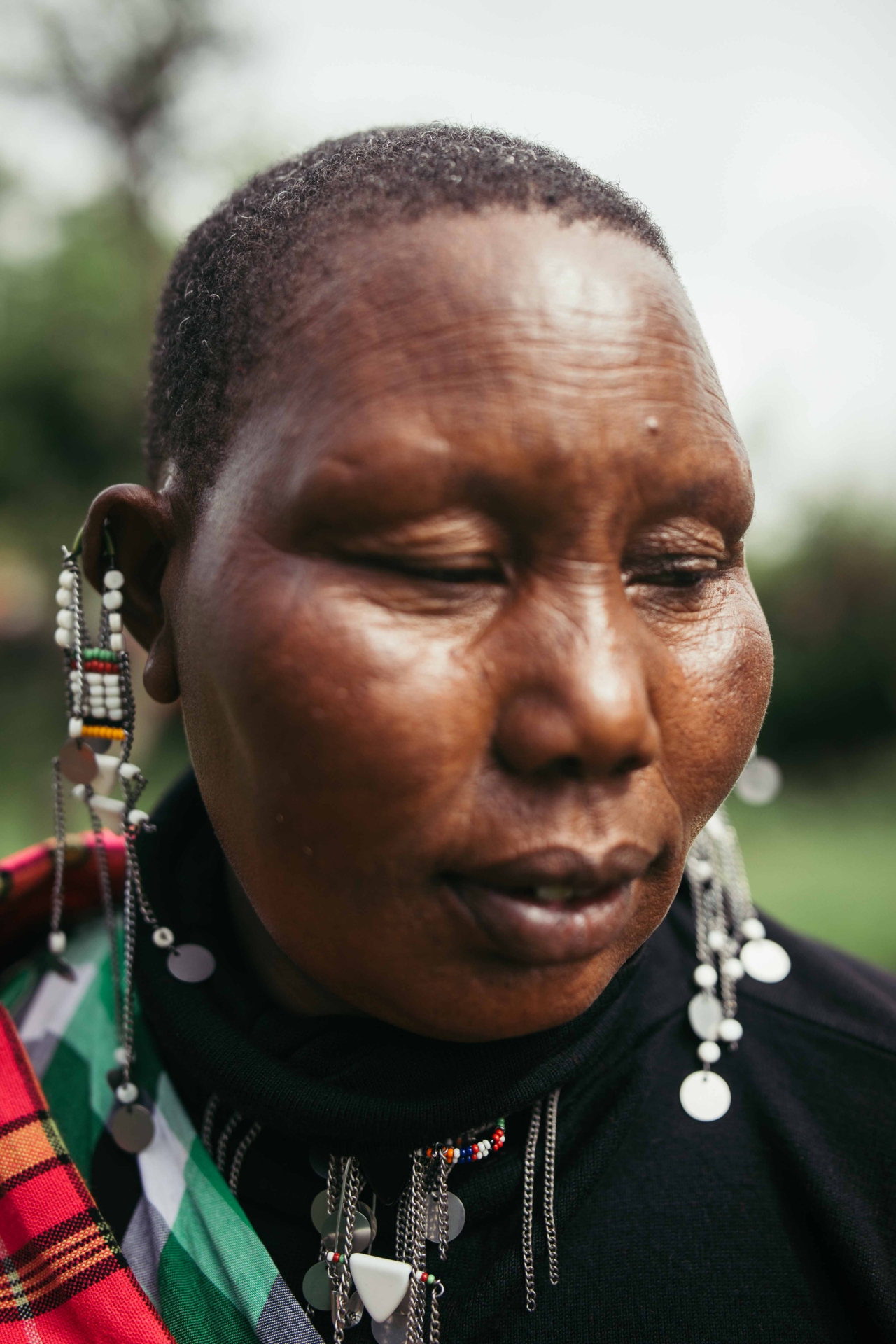 Naipanoi Kursas, 49, was left to care for her three children after her husband fled from the violent 2022 evictions in Loliondo.