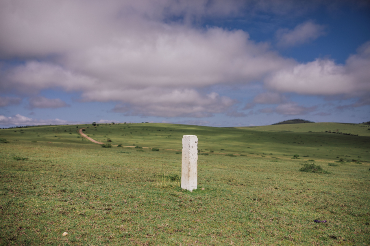 A beacon placed by government agents in Ngorongoro in 2022, marking future private hunting reserves.