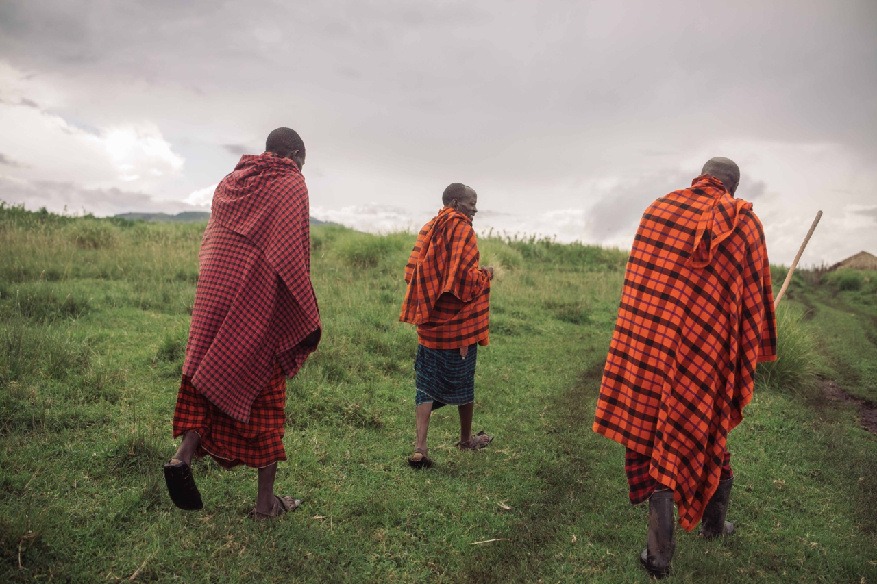 Maasai villagers of Kayapus Village.