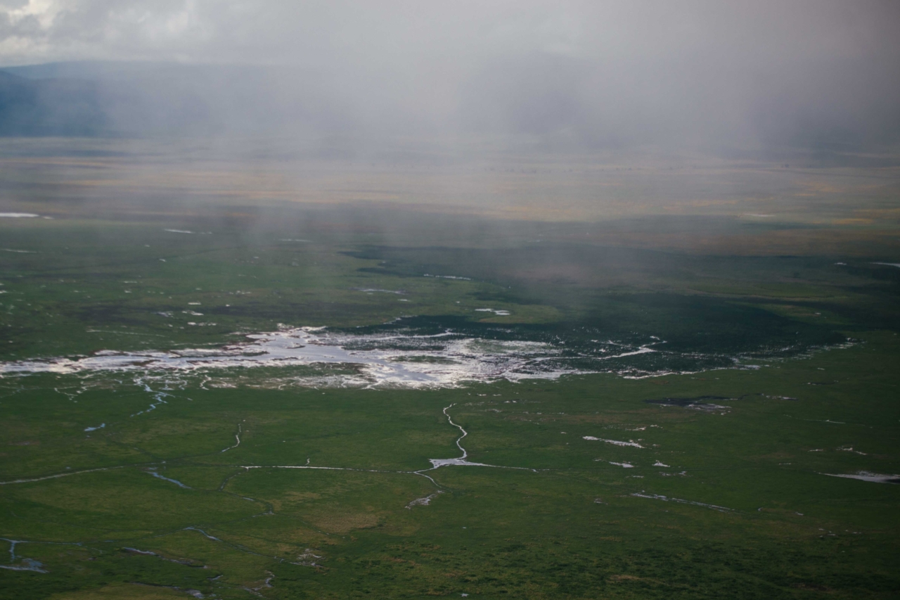 Ngorongoro crater, a protected UNESCO heritage site.