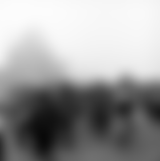 Pilgrims and tourists head to the Kumbh at dawn.