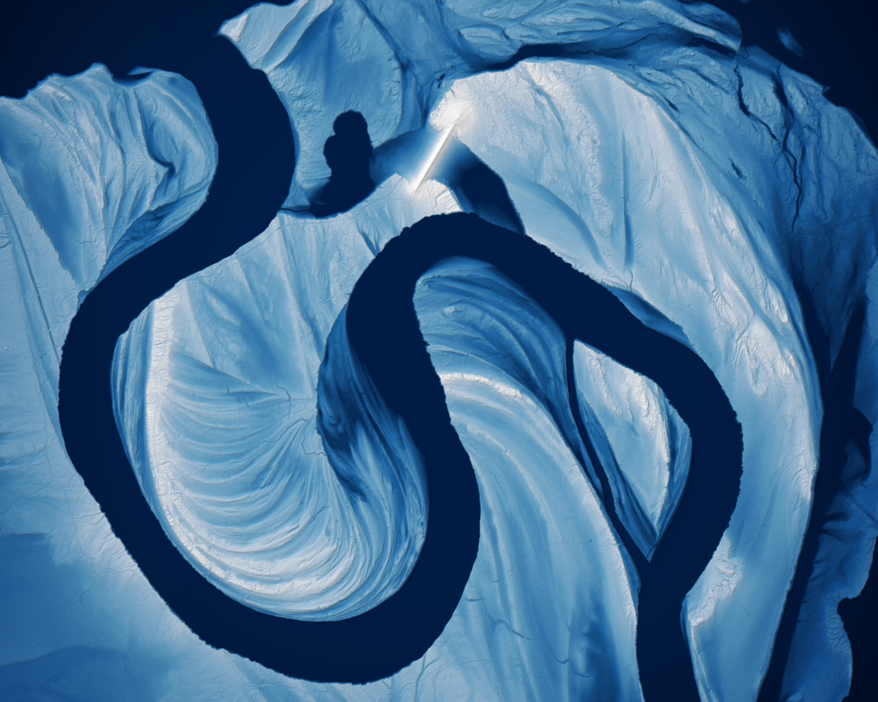 River artwork for the book, Is A River Alive?
