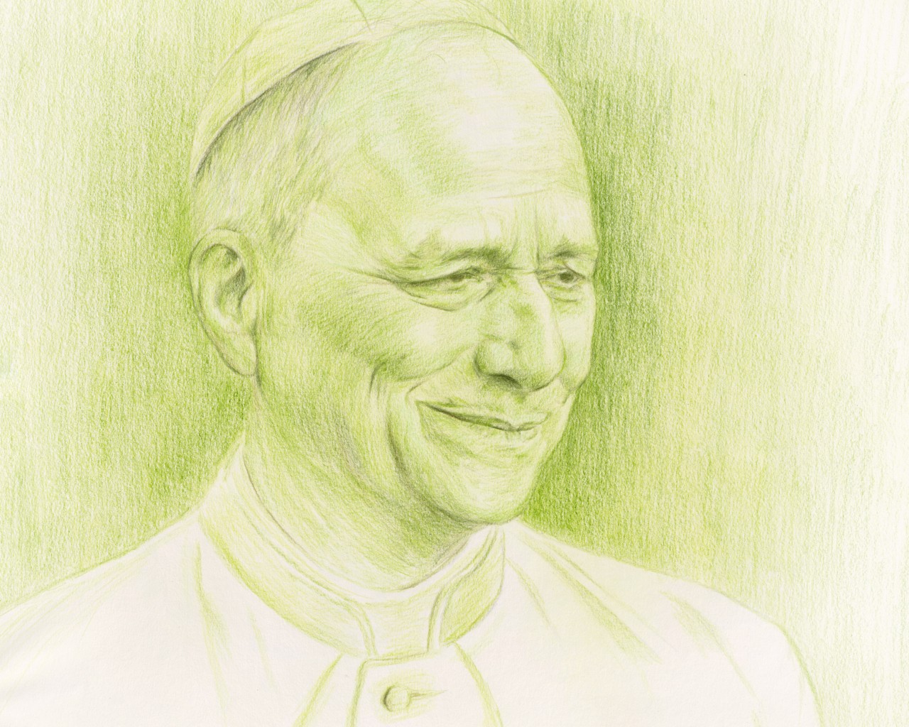 Drawing of Pope Leo VI