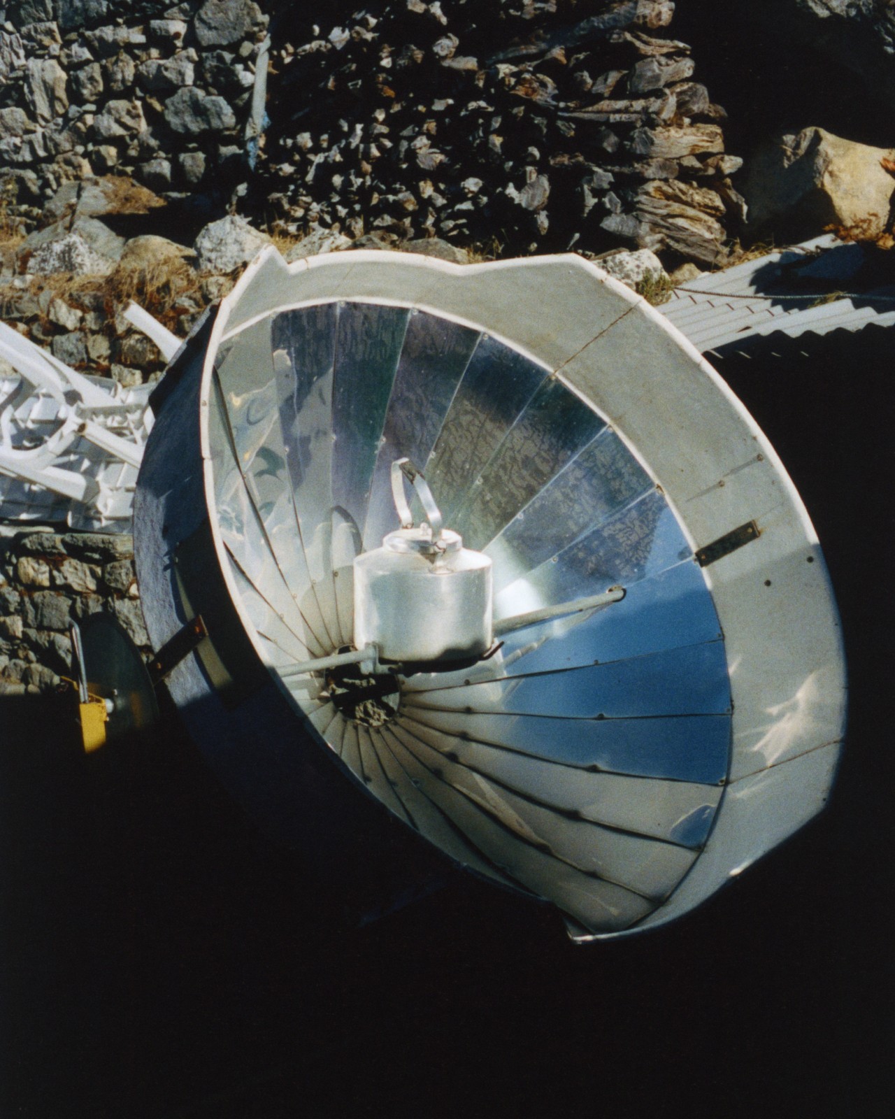 An abandoned piece of broken equipment.