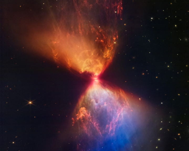 A star being born in NASA photograph.