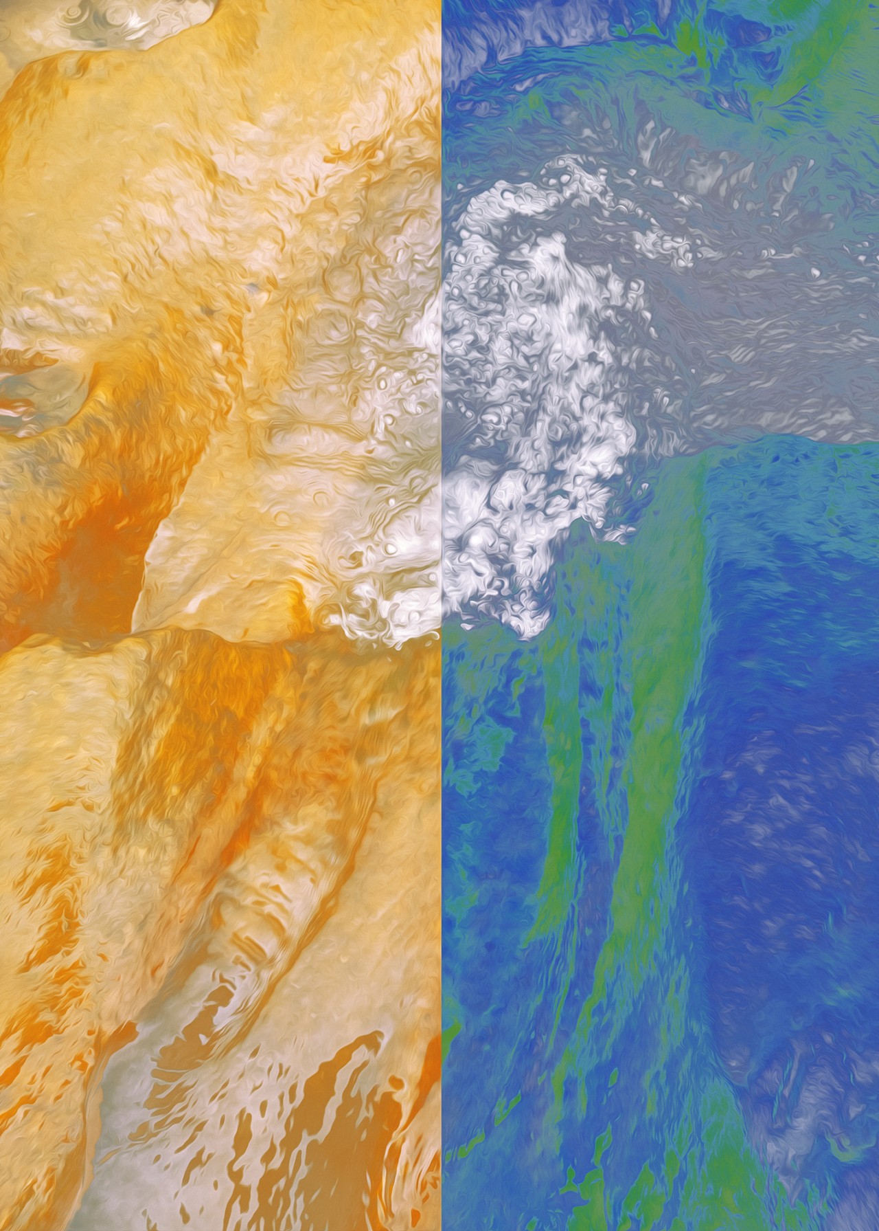 Multicolored mountains